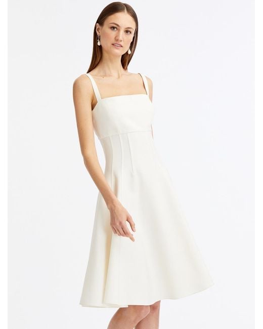Oscar de la top renta white dress
