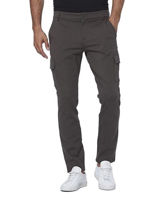 PAIGE Cruz Cargo Trouser Black Olive in Gray for Men | Lyst