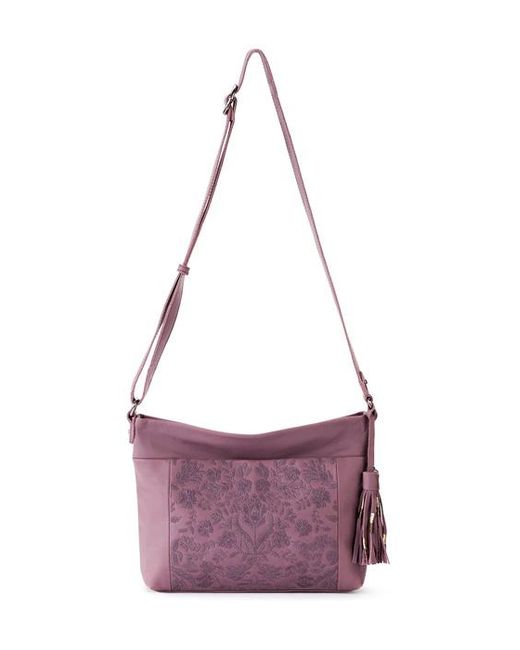 The Sak Melrose Leather Crossbody Heather Wildflower Embroid in Purple Lyst