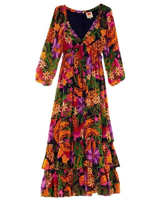 FARM Rio Star Fruit Maxi Dress Star Fruit in Red Lyst