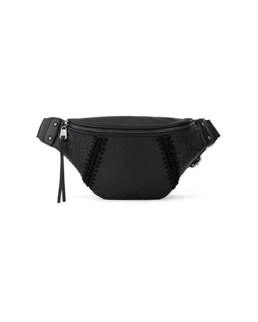 The Sak Leather Bolinas Belt Bag Black Leaf Emboss | Lyst