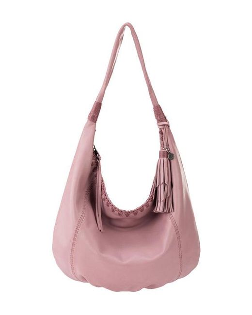The Sak Fernwood Leather Hobo Rosewood in Pink Lyst