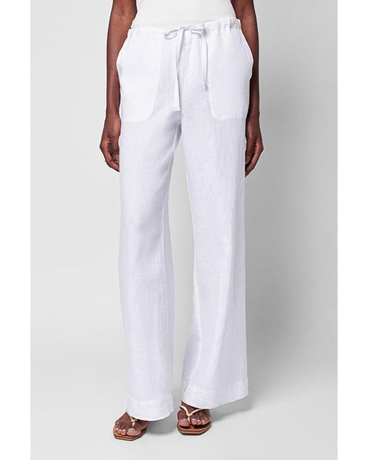 Faherty Sands Linen Pant White | Lyst