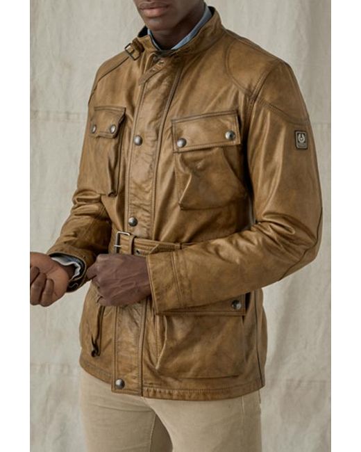 Belstaff Trialmaster Panther Jacket Burnished Gold in Brown for Men Lyst