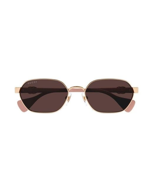 Gucci Black Gg1593S 003 Sunglasses Metal Round