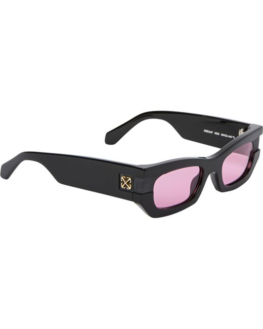 Off-White c/o Virgil Abloh Black Belleville Rectangular Frame Sunglasses