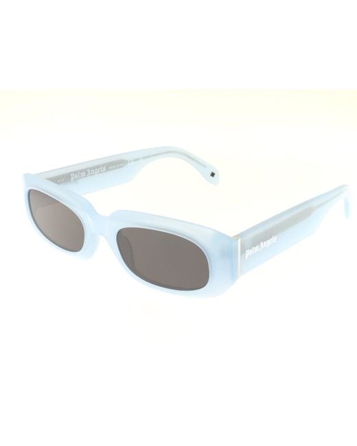 Palm Angels PERI104 NOAH 4007 Rectangle Sunglasses - Blue/Grey NOAH SUNGLASSES in LIGHT BLUE - DARK GREY for Men | Palm Angels® main image 4