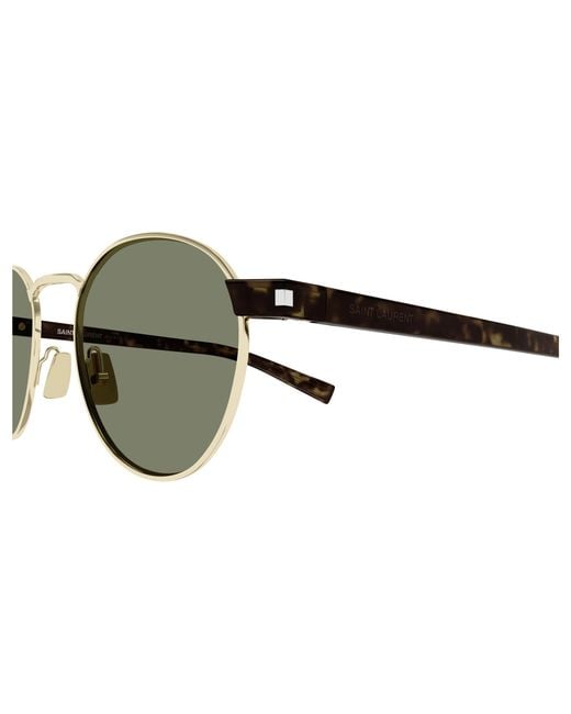 Saint Laurent Black Sl 707 002 Sunglasses Metal Round for men