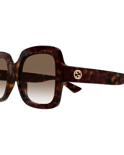 Gucci Black Gg1337S 003 Sunglasses Plastic Oversize Shaded