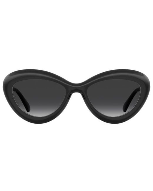 Moschino Black Mos163/S 807/9O Sunglasses Plastic Cat Eye Shaded