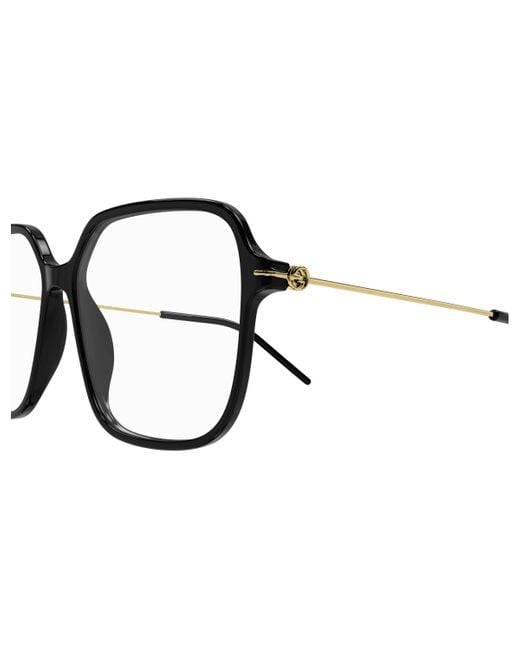 Gucci Black Gg1271O 001 Optical Frames Plastic Squared