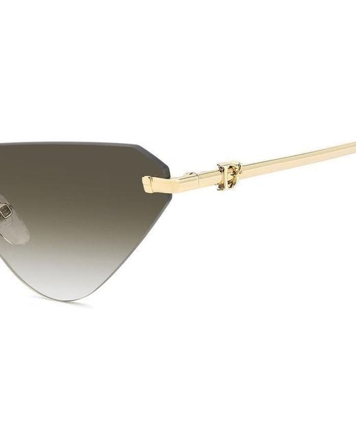 DSquared² Black D2 0108/S Pef/9K Sunglasses Metal Cat Eye Normal Shaded