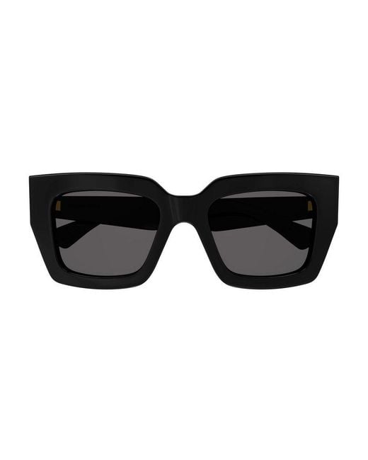 Bottega Veneta Black Bv1212S 001 Sunglasses Acetate Squared Normal