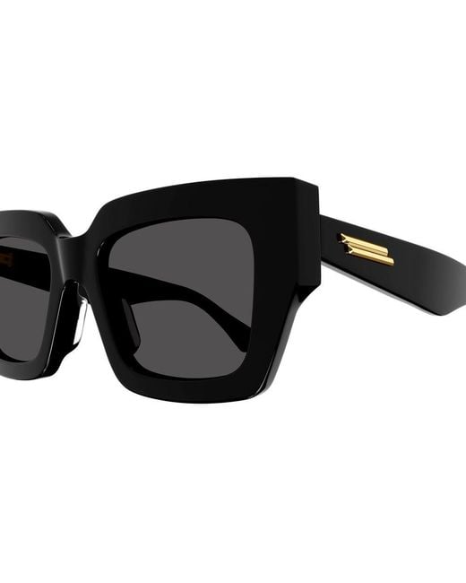 Bottega Veneta Black Bv1212S 001 Sunglasses Acetate Squared Normal