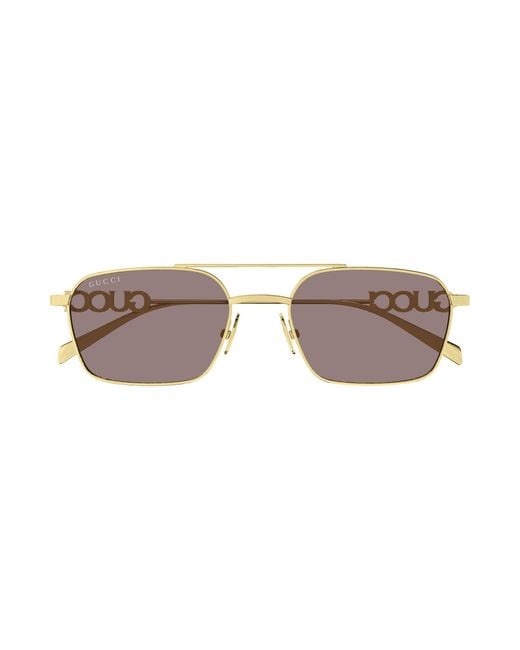 Gucci Black Gg1804S 003 Sunglasses Metal Squared