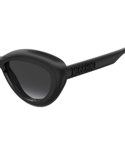 Moschino Black Mos163/S 807/9O Sunglasses Plastic Cat Eye Shaded