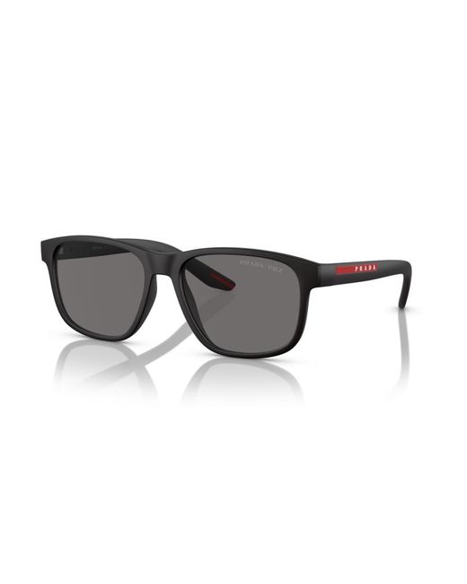Prada Linea Rossa Black 06Ys Sole for men