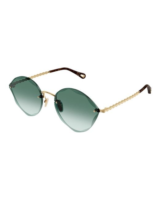Chloé Black Ch0253S 003 Sunglasses Metal Cat Eye
