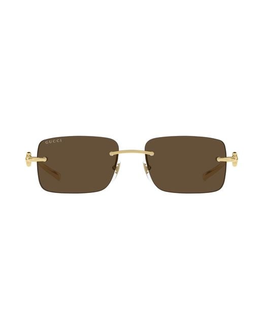 Gucci Brown Sunglasses for men