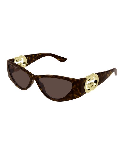 Gucci Black Gg1824S 002 Sunglasses Injected Cat Eye
