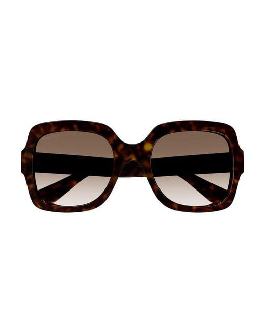 Gucci Black Gg1337S 003 Sunglasses Plastic Oversize Shaded