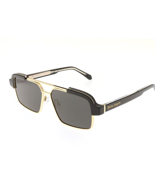 Palm Angels Black Peri10D Panorama Sunglasses