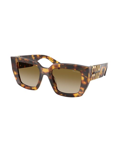 Miu Miu Black Mu B05S 14L20U Sunglasses Acetate Squared Normal Shaded
