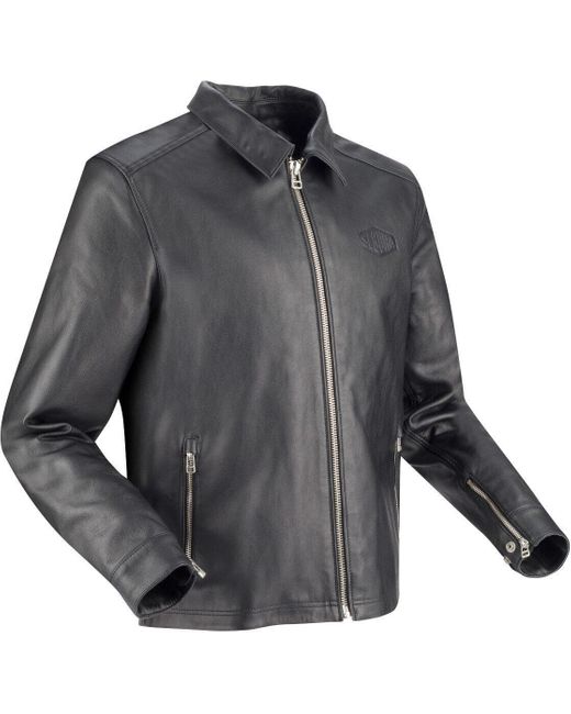 Segura Motorradjacke Bogart Motorrad Lederjacke protektoren in Gray für Herren