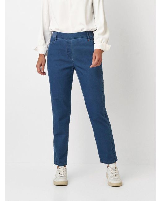 Relaxed by TONI Blue 5-Pocket-Hose Alice mit raffiniertem Gummibund