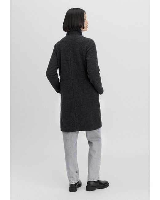 HESSNATUR Blue Jerseymantel aus reiner Bio-Merinowolle (1-tlg)
