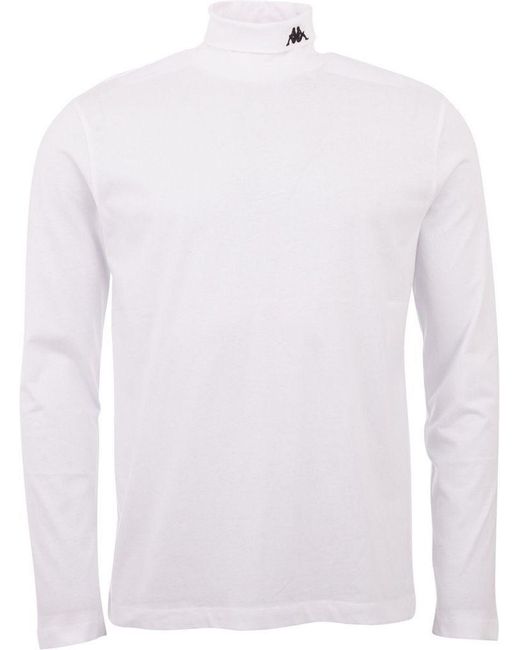 Kappa T- Rollkragen-Shirt in White für Herren