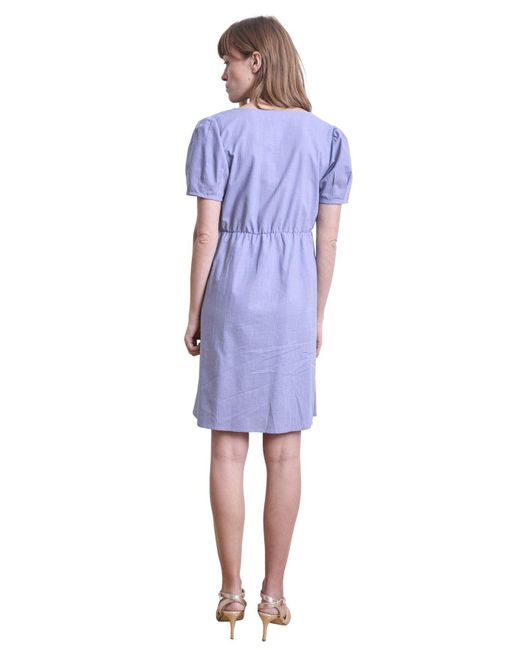 VERTBAUDET Blue Minikleid Kurzes Kleid für Schwangerschaft & Stillzeit