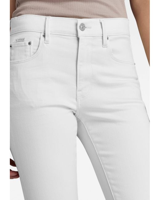 G-Star RAW White Fit-Jeans 330 Skinny Wmn