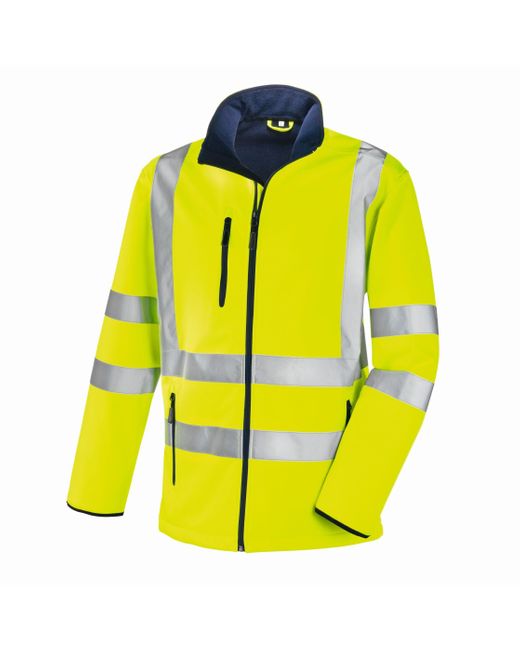 teXXor Warnschutz-Shirt Warn-Wetterschutz-Softshelljacke Niagara in Yellow für Herren