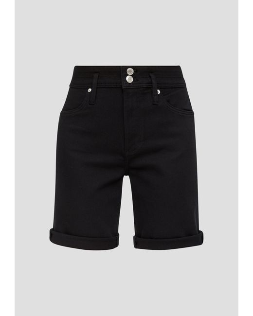 S.oliver Black Jeansshorts Jeans-Bermuda Betsy / Mid Rise / Slim Leg