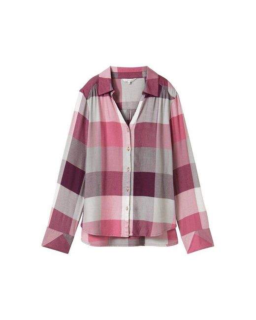 Tom Tailor Pink Langarmbluse