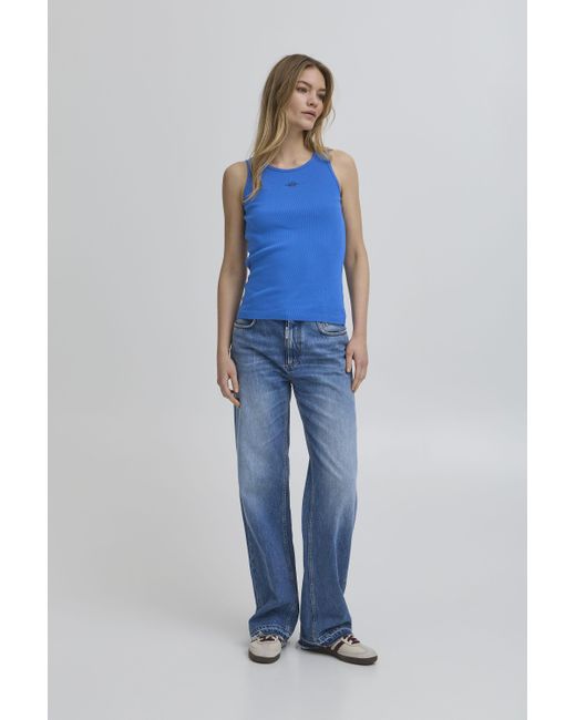 Ball Blue BAALTOBELLI TANK TOP modisches Tanktop mit Stickerei