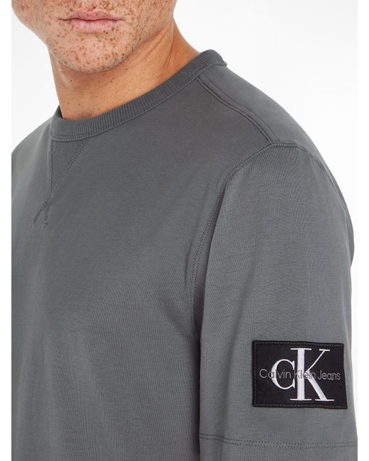Calvin Klein T-Shirt BADGE REGULAR TEE in Gray für Herren
