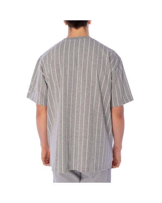 KTZ T-Shirt Oversized Pinstripe in Gray für Herren