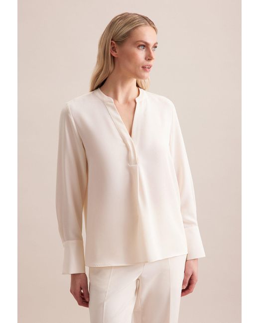 Seidensticker Natural Klassische Bluse Schwarze Rose Tunika Uni