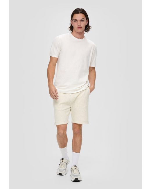 QS Cargoshorts Shorts mit Tunnelzug in White für Herren