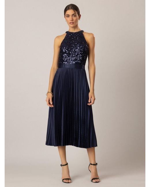 Apart Blue Abendkleid in Midi Länge