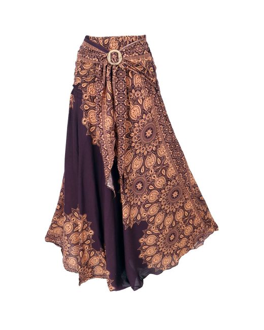 Guru-Shop Brown Minirock Boho Sommerrock, Maxirock Hippie chic,.. alternative Bekleidung