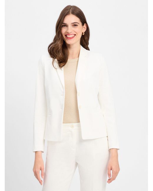 Marie Lund White Blusenblazer