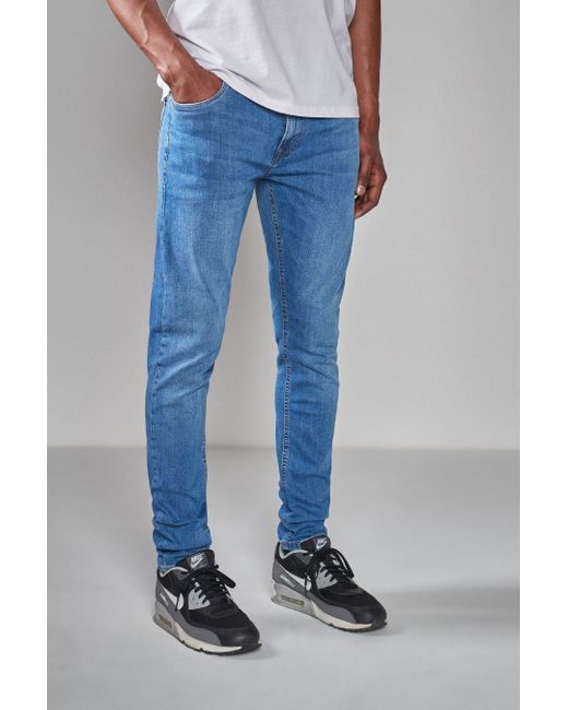 Next Skinny Fit Essential Jeans mit Stretch (1-tlg) in Blue für Herren