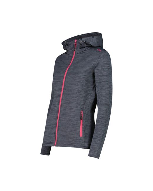CMP Pink Fleecejacke Woman Fix Hood Jacket 30E9676