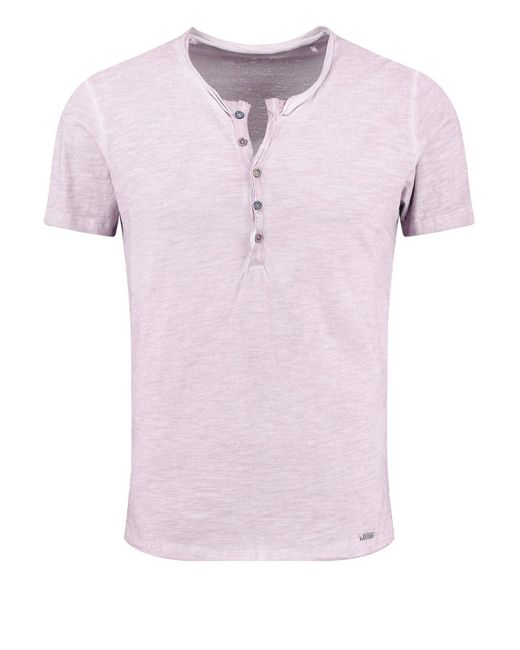 Key Largo T-Shirt MT LEMONADE button in Pink für Herren