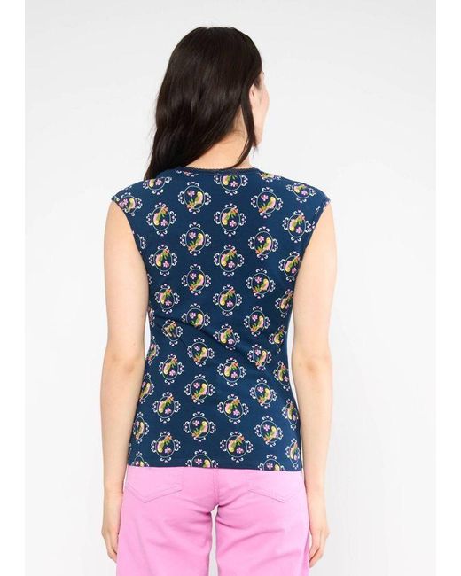 Blutsgeschwister Blue Shirttop