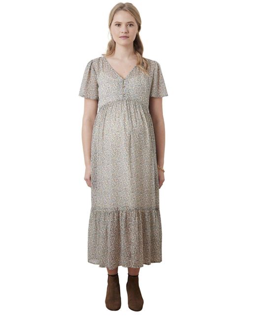 VERTBAUDET Gray Maxikleid