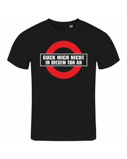 deinshirt Print- T-Shirt Guck mich nicht in diesem Ton an Funshirt mit Motiv in Black für Herren